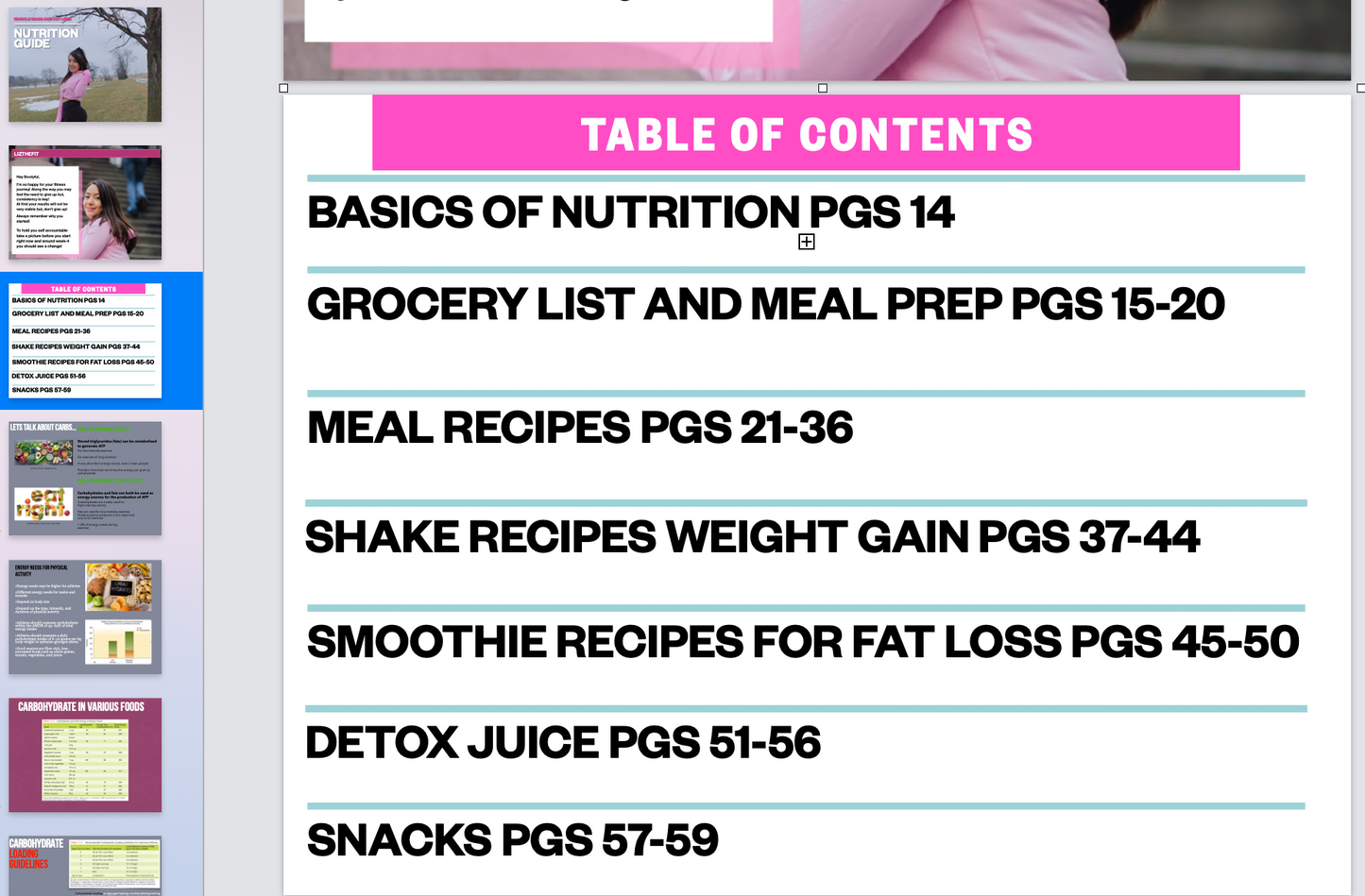 Nutrition Guide - LIZTHEFIT